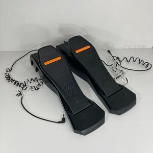 Lot of 2 Rock Band Bass Drum Foot Kick Pedal Guitar Hero PS3 Xbox 360 Wii TESTED
